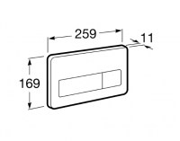 MEDIDAS ROCA IN WALL PL3-E DUAL INOX A890097400